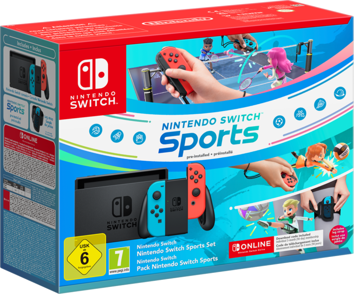 Nintendo Switch Rood/Blauw + Switch Sports + 3 maanden Nintendo Online