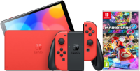 Nintendo Switch OLED Super Mario Editie + Mario Kart 8 Deluxe