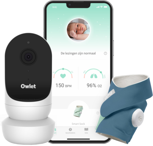 Owlet Camera 2 OW-CA-2 + Smart Sock Blauw