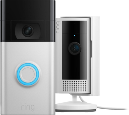 Ring Video Doorbell Gen. 2 Nikkel +  Indoor Cam 2nd Gen