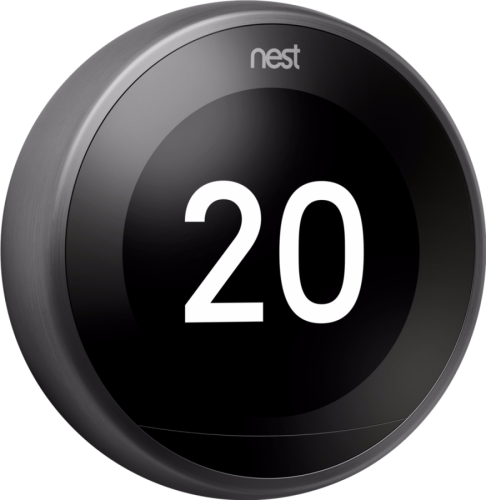 Google Nest Thermostaat Zwart