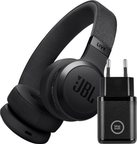 JBL Live 670NC Zwart + BlueBuilt Quick Charge Oplader met Usb A Poort 18W Zwart