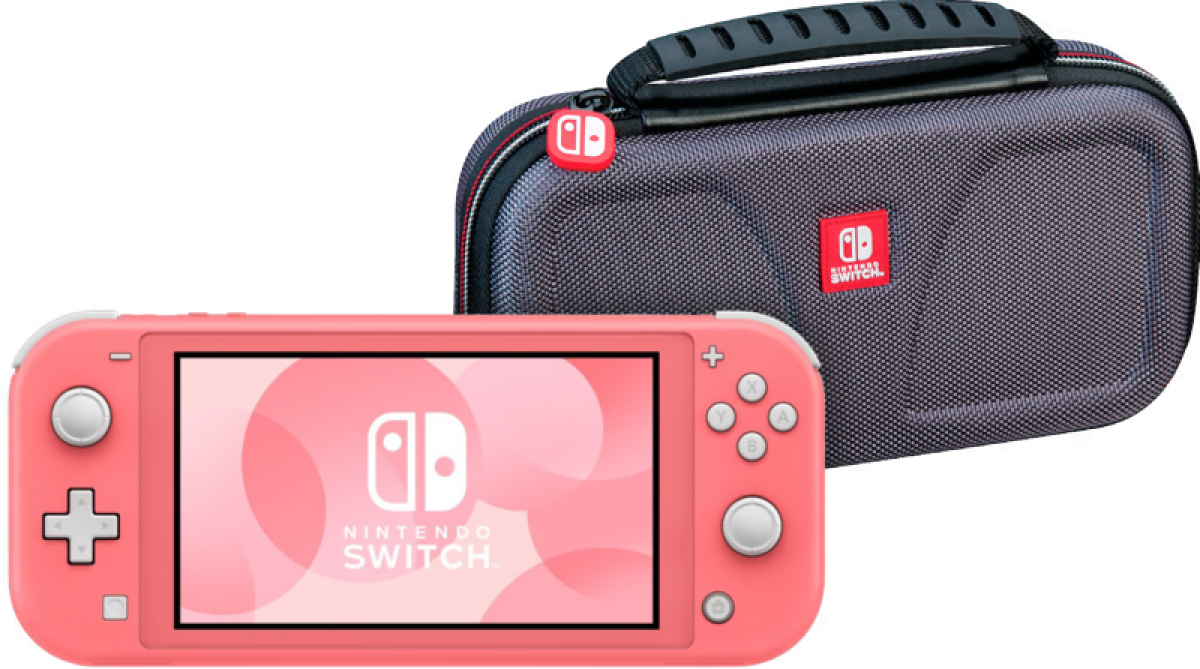 Nintendo Switch Lite Animal Crossing New Horizons Editie Roze + Beschermhoes