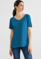 Street One Kanten shirt in unikleur