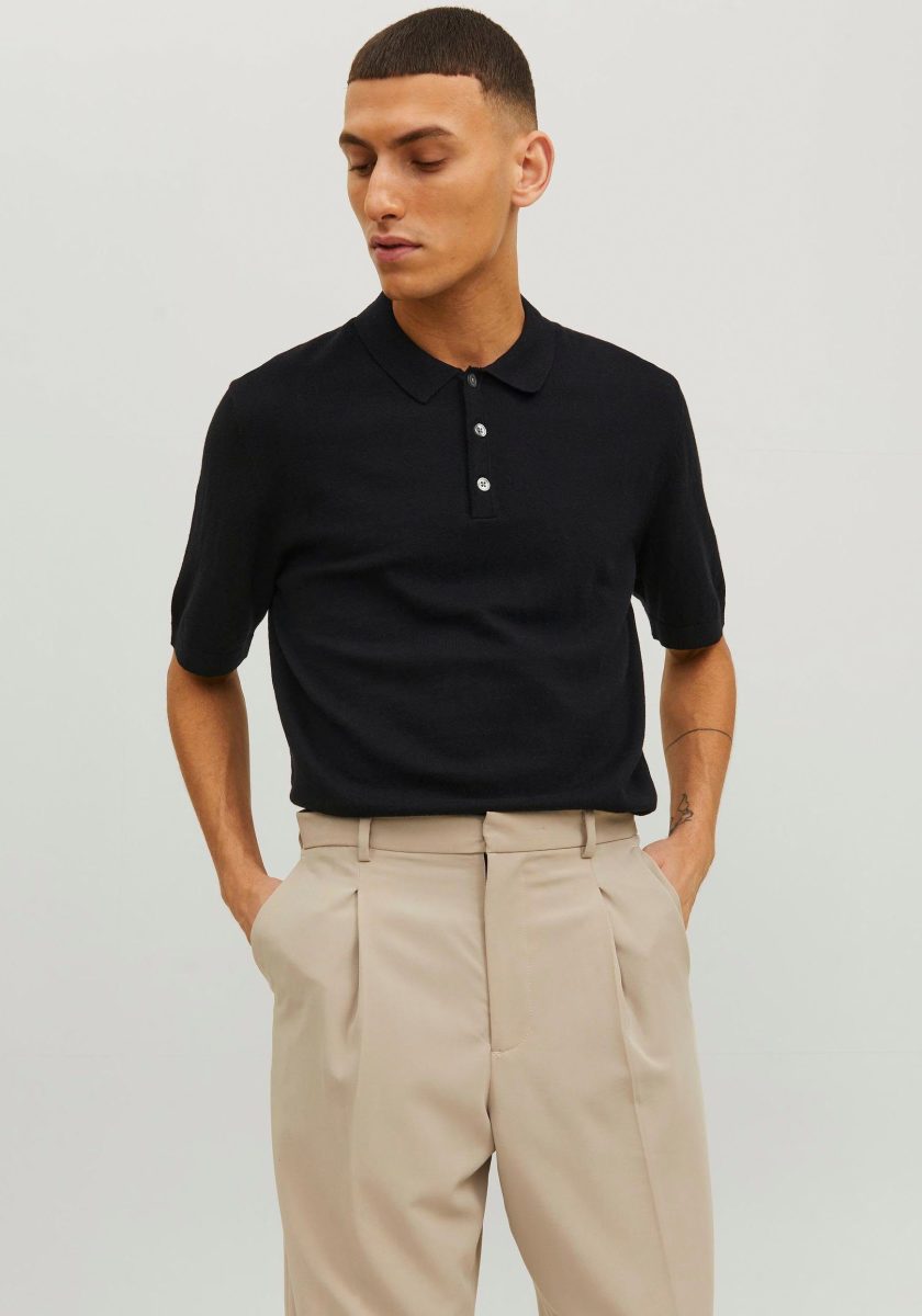 Jack & Jones Trui met korte mouwen JPREMIL KNIT POLO SN