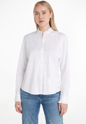 Tommy hilfiger Blouse met lange mouwen met gegolfde kraag