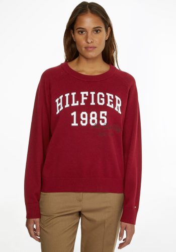 Tommy hilfiger Trui met ronde hals HERITAGE VARSITY C-NK SWEATER met Tommy hilfiger opschrift