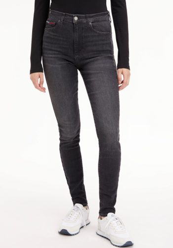 Tommy Jeans Skinny fit jeans Sylvia met geborduurde Tommy Jeans merklabel