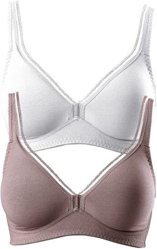 PETITE FLEUR T-shirt-bh zonder beugels van katoen, basic dessous (Set van 2)