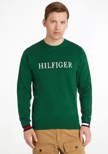 Tommy hilfiger Trui met ronde hals HILFIGER FLAG CUFF CREW NECK