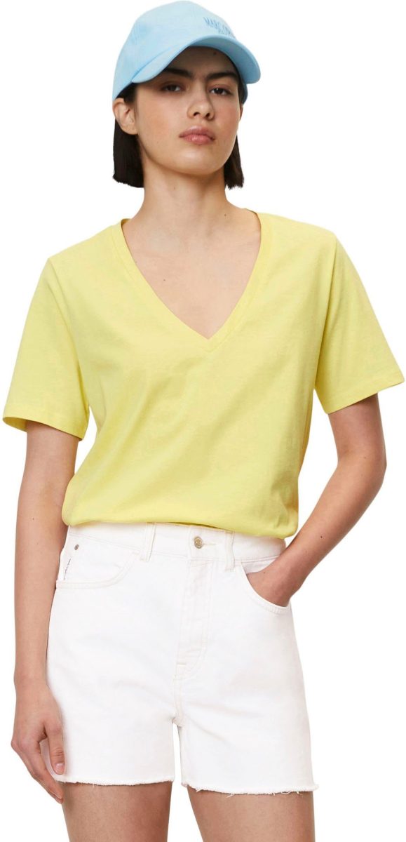 Marc O'Polo DENIM T-shirt met diepe v-hals