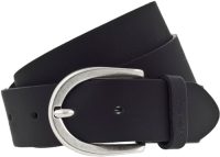 Mustang Leren riem met gestempelde Mustang-logo op de lus