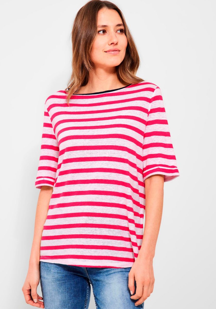 CECIL T-shirt in gestreepte look