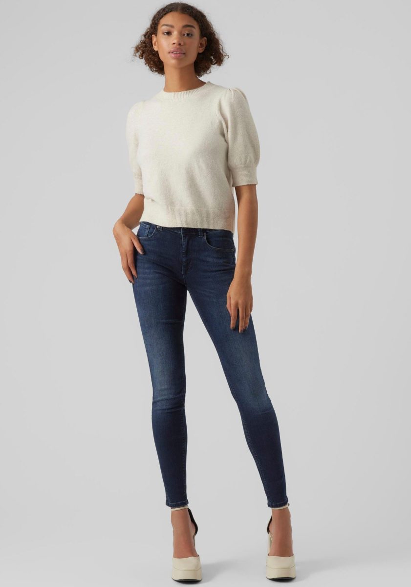 VERO MODA Trui met korte mouwen VMDOFFY 2/4 O-NECK PULLOVER GA NOOS