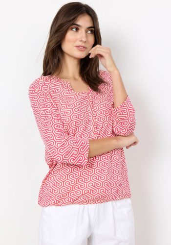 Soyaconcept Gedessineerde blouse SC-FELICITY AOP 413