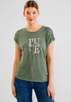 Street One Shirt met korte mouwen in unikleurige look