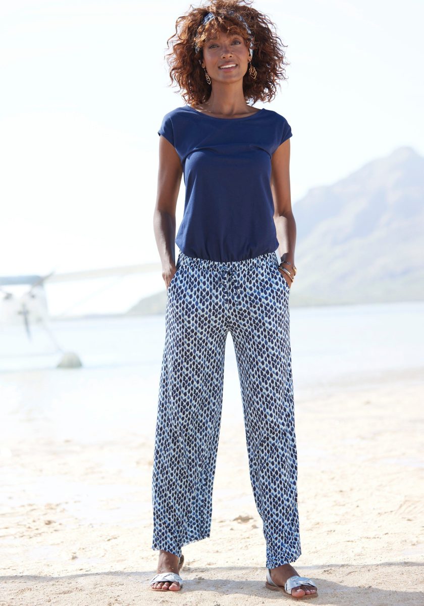 Lascana Jumpsuit met wijde pijpen