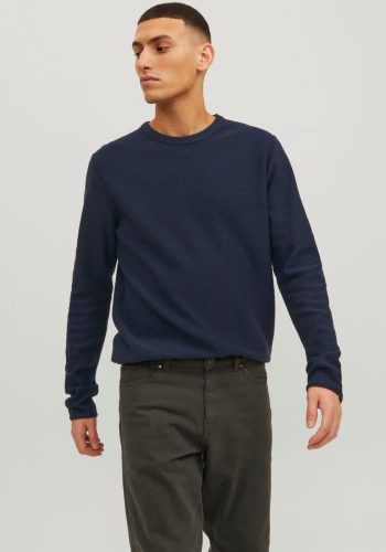 Jack & Jones Trui met ronde hals JJESUMMER LINEN KNIT CREW NECK SN