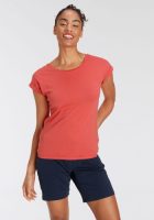 Flashlights T-shirt met verlaagde schoudernaden & kleine mouwomslagen