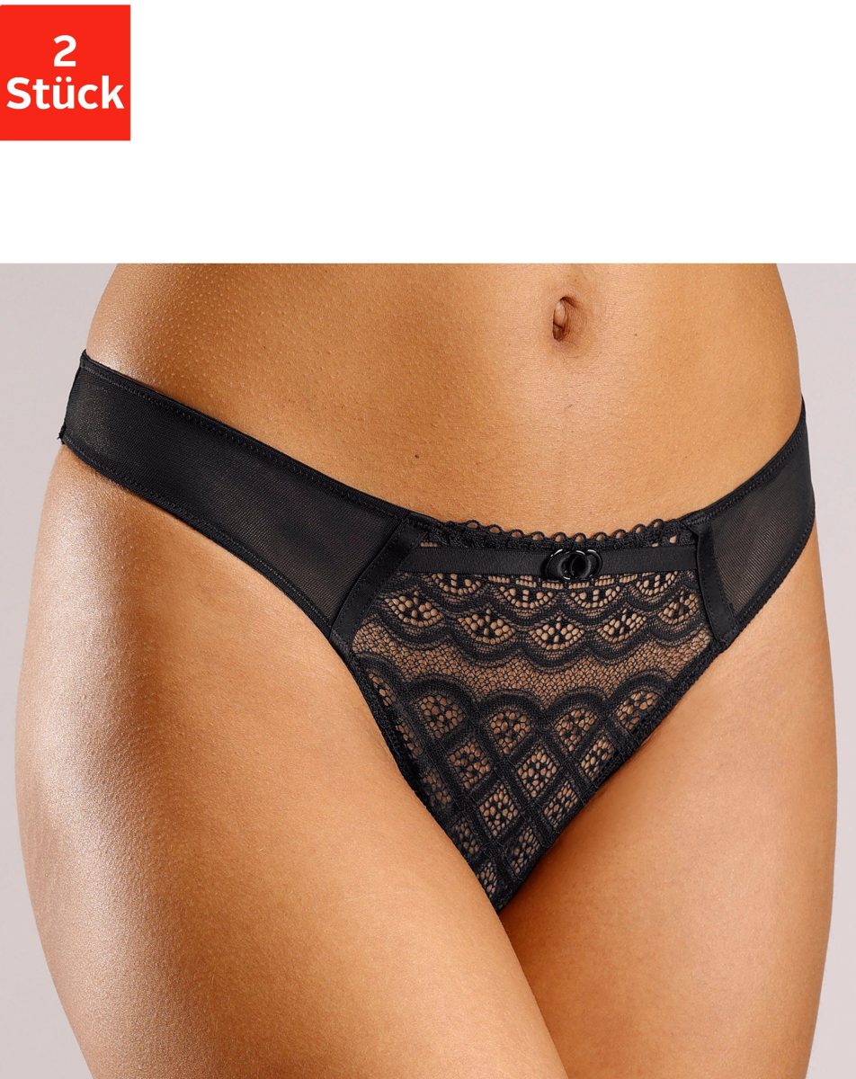 PETITE FLEUR String van modieuze kant (Set van 2)