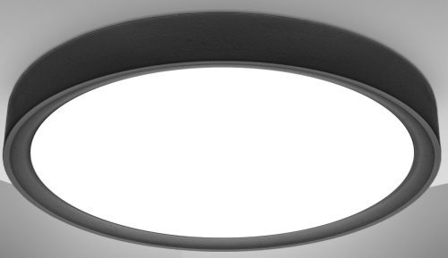 B.K.Licht Led-plafondlamp BK_DL1466 LED Deckenlampe, neutralweißes Licht, Schwarz, 15W, Ø33,5cm (1 stuk)