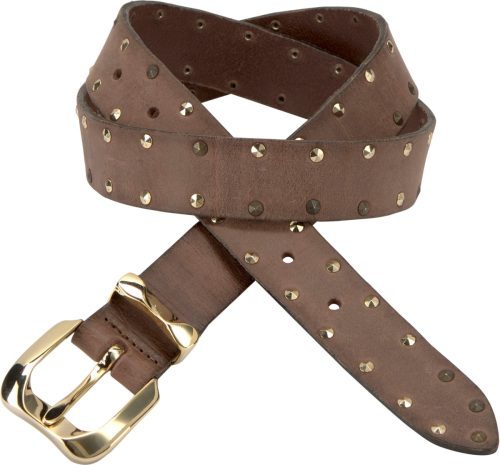 Vanzetti Leren riem met studs in een mix