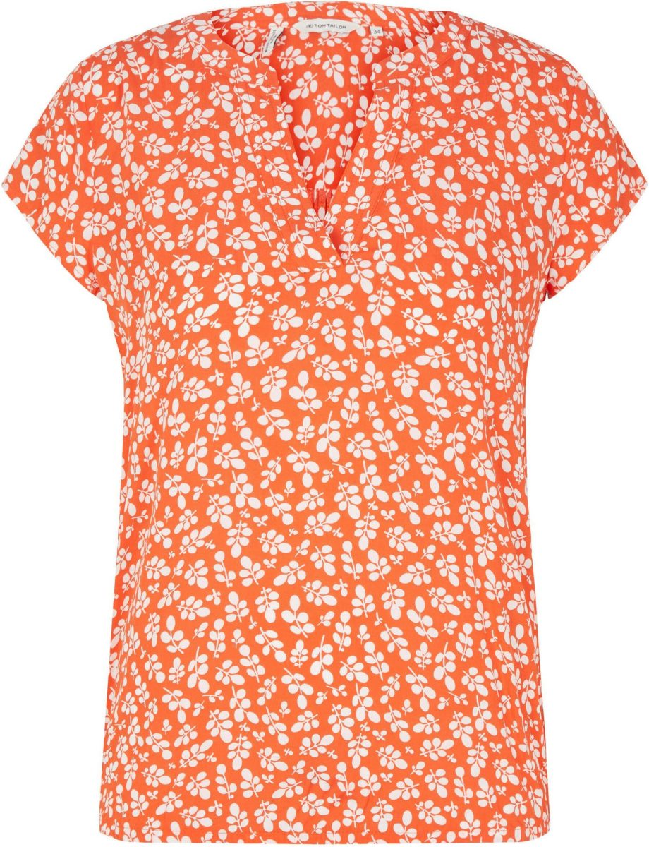 Tom tailor Gedessineerde blouse met plooistelling achter