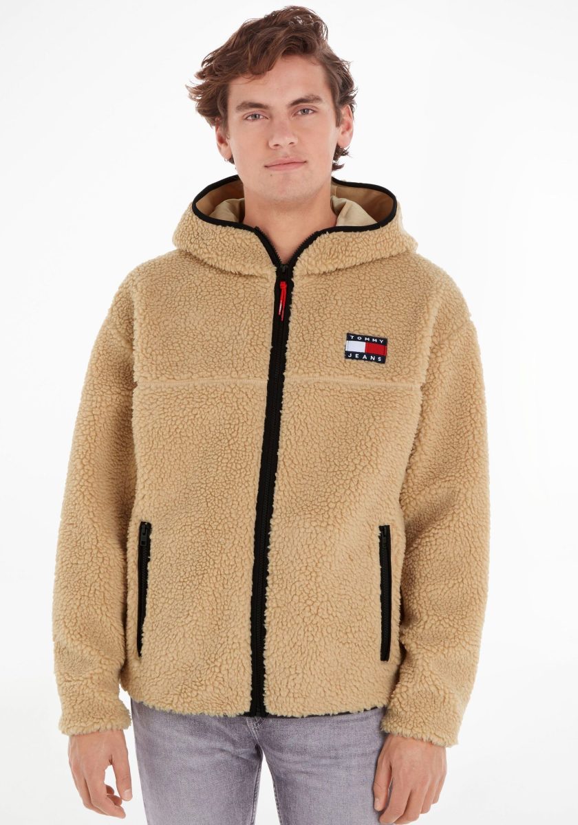 Tommy Jeans Pluchen jack TJM SHERPA ZIP THRU HOODIE