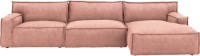 Goossens Bank Jim roze, microvezel, 1,5-zits, urban industrieel