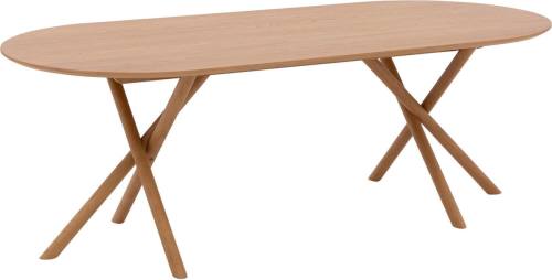 Goossens Eettafel Kristian, Semi rond 220 x 100 cm