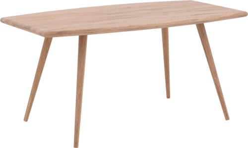 Goossens Eettafel Bjarte, Semi ovaal 160 x 90 cm