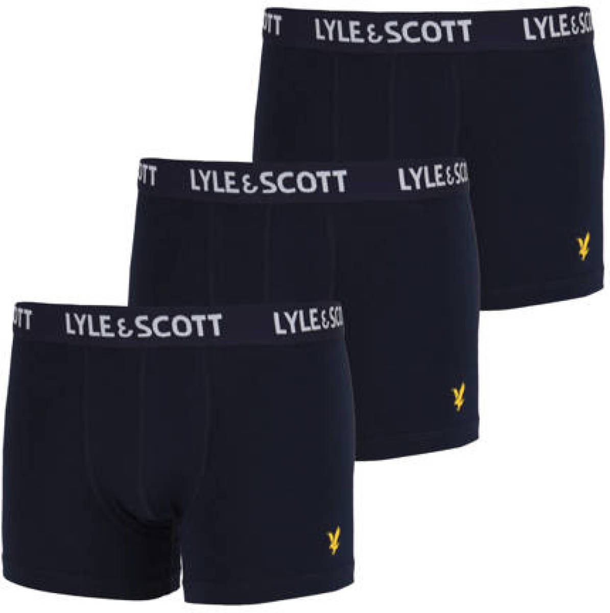 Lyle & Scott boxershort - set van 3 donkerblauw