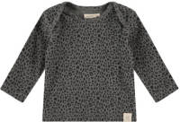 Babyface baby longsleeve met all over print grijs