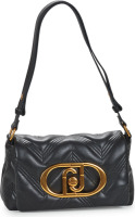 Liu jo doorgestikte crossbody tas Deuzia zwart