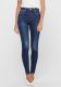 Only high waist skinny jeans Mila donkerblauw