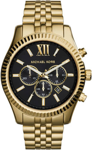 Michael Kors horloge MK8286 Lexington goud
