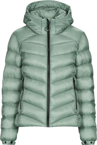 Superdry gewatteerde jas HOODED FUJI mintgroen