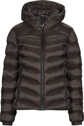 Superdry gewatteerde jas HOODED FUJI bruin