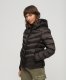 Superdry gewatteerde jas HOODED FUJI bruin