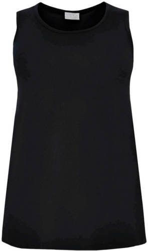 Yoek singlet met biologisch katoen zwart