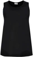 Yoek singlet met biologisch katoen zwart