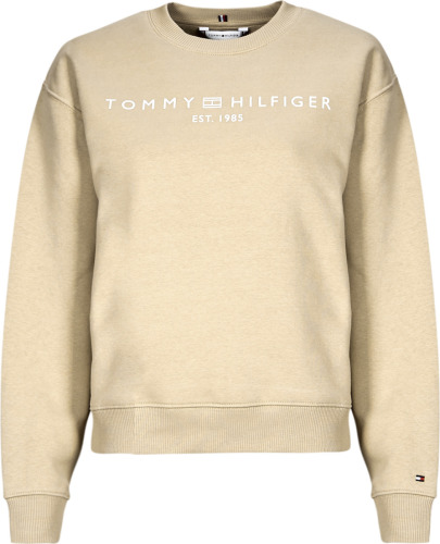Tommy hilfiger sweater met logo beige