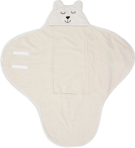 Jollein universele wikkeldeken Bear Boucle voor auto 100x105 cm - Oatmeal