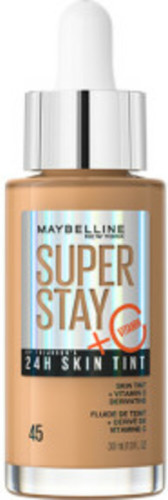 Maybelline New York Superstay 24H Skin Tint Bright Skin-Like Coverage foundation - kleur 45