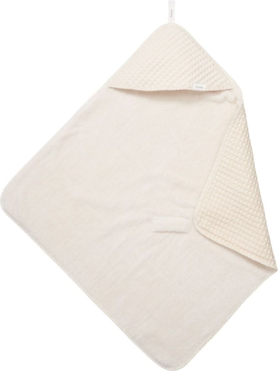 Koeka Oslo omslagdoek met wafel/teddy 100x100 cm naturel