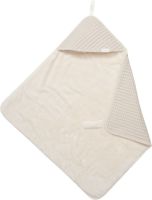 Koeka Oslo omslagdoek met wafel/teddy 100x100 cm Sand