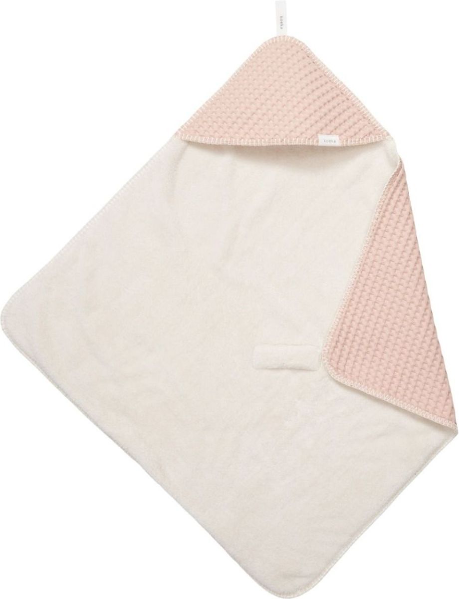 Koeka Oslo omslagdoek met wafel/teddy 100x100 cm roze