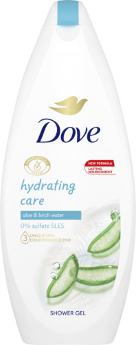 Dove Hydrating Care douchegel - 6 x 250 ml - voordeelverpakking