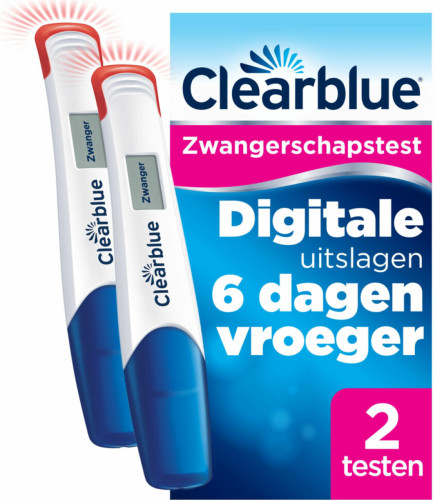 Clearblue Zwangerschapstest Digitaal Ultravroeg - 2 Testen