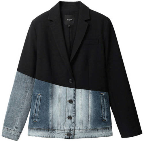 Desigual blazer zwart/light denim